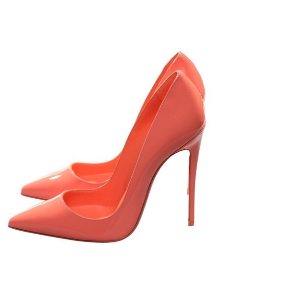 Christian Louboutin Christian Louboutin So Kate 120 Orange Patent Leather High
